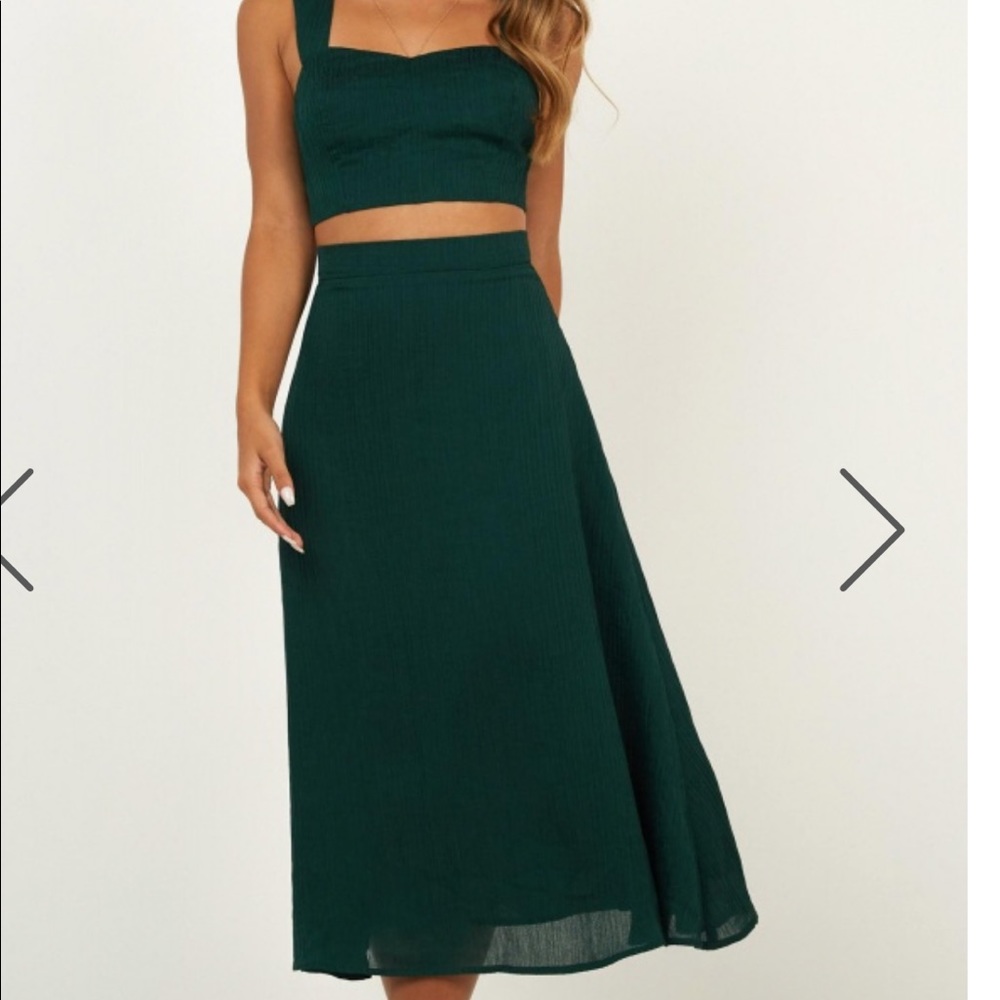 ShowPo Primrose Two Piece Set In Emerald